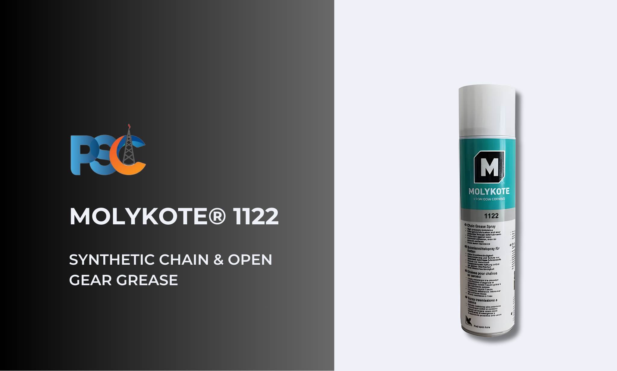 PSC MOLYKOTE 1122 Synthetic Chain & Open Gear Grease Specialty Lubricant