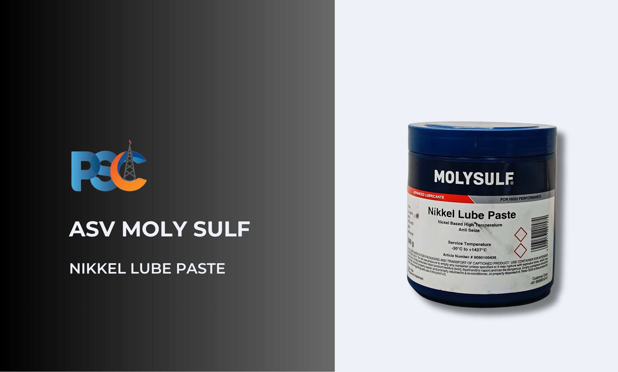 PSC ASV Moly Sulf Nikkel Lube Paste Specialty Lubricant