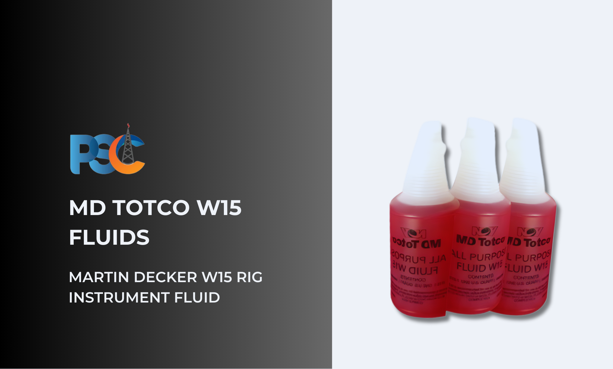 PSC MD Totco W15 Fluids Martin Decker W15 Rig Instrument Fluid Specialty Lubricant