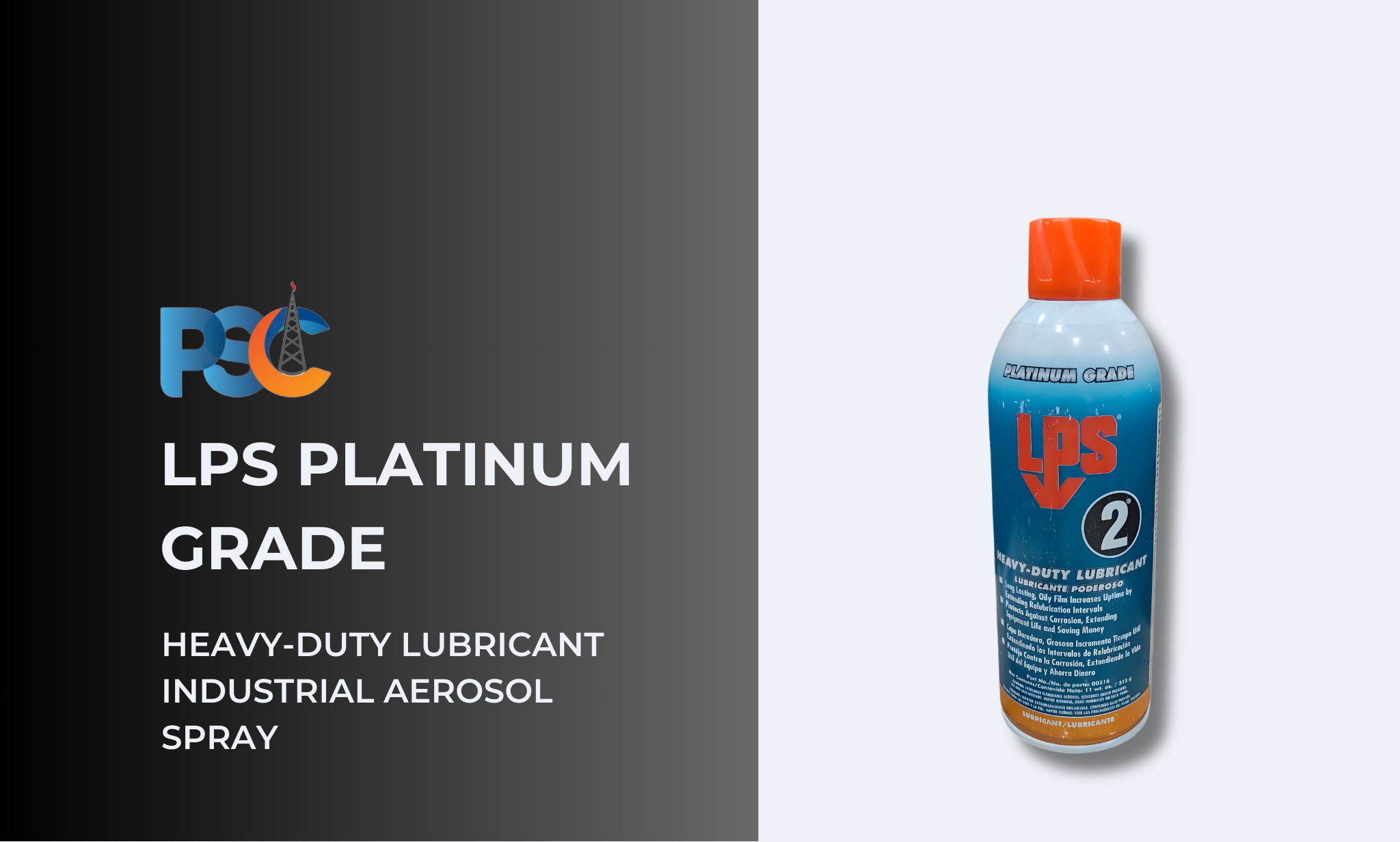 PSC LPS Platinum Grade Heavy-Duty Lubricant Industrial Aerosol Spray Specialty Lubricant