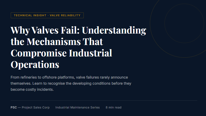 Valve Failure: 8 Critical Causes of Industrial Valve Failure and How to Prevent Costly Downtime